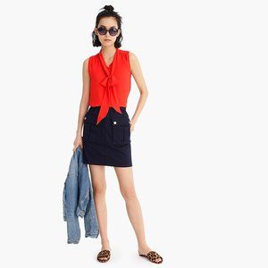 JCrew Tie Neck Top: New with Tags